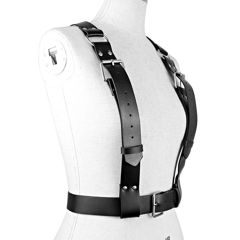 UYEE Mulheres Homens Sexy Punk Chest Harness Mulheres Espartilho Cinto Cintura Ajustável Correias Buckle Acessório Ajustável Techwear Y2k Cinto