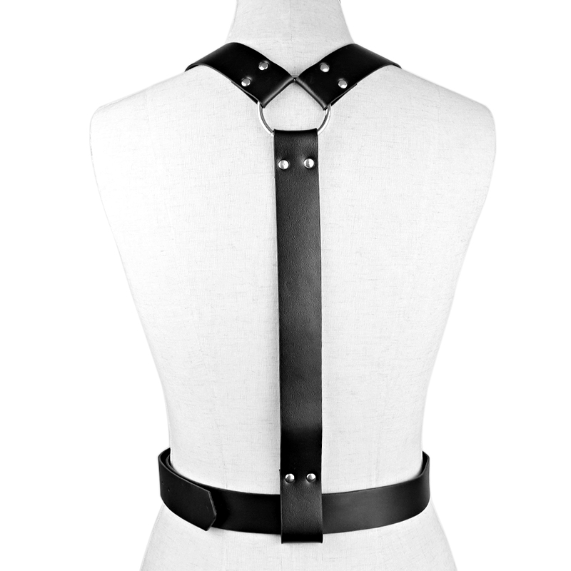 UYEE Mulheres Homens Sexy Punk Chest Harness Mulheres Espartilho Cinto Cintura Ajustável Correias Buckle Acessório Ajustável Techwear Y2k Cinto
