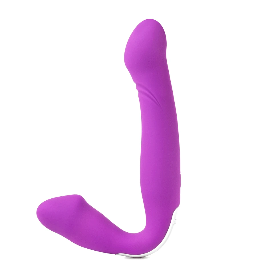 Lesbian Strapless Strapon Dildo Vibrators Remote Control Strap on Double Ended Pegging Penis Adult Sex Toys for Women Sex Shop