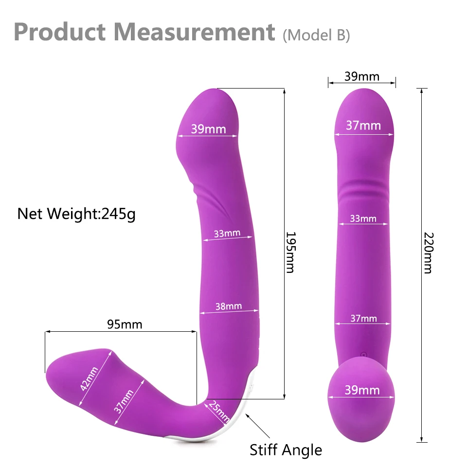 Lesbian Strapless Strapon Dildo Vibrators Remote Control Strap on Double Ended Pegging Penis Adult Sex Toys for Women Sex Shop