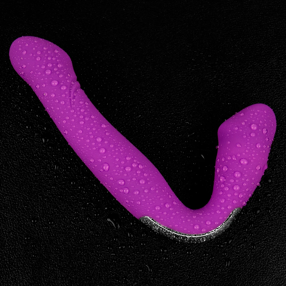 Lesbian Strapless Strapon Dildo Vibrators Remote Control Strap on Double Ended Pegging Penis Adult Sex Toys for Women Sex Shop