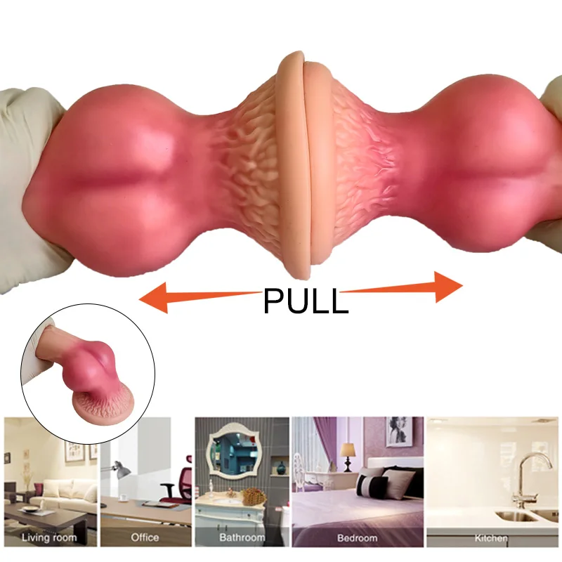 Realistic Monster Huge Dildo Wolf Canine Animal Penis Knots With Suction Cup Cock Anal Plug Anal Adult Sex Toy for Women Orgasm