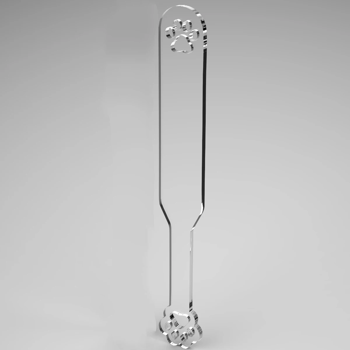 40CM Transparent Acrylic Hollow Cat Claws Riding Crop Whip,Spanking Paddle Whip,Knight Riding Equipment Horse Whip