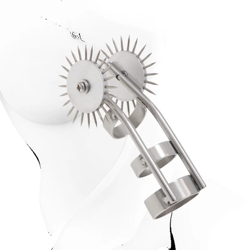 Stainless Steel Fetish Finger Needles Wheel BDSM Games For Adults Erotic Stimulation Wartenberg Pinwheel Sex Toys For Couples Stainless Steel Fetish Finger Needles Wheel BDSM Games For Adults Erotic Stimulation Wartenberg Pinwheel Sex Toys For Couples