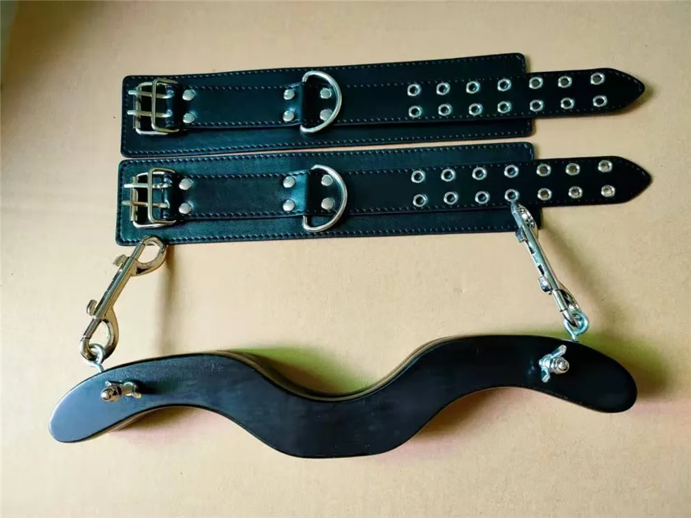 Male Penis Ring BDSM Bondage Gear Ball Scrotum Stretcher Ankle Cuffs Lock Slave Training Sex Toys for Men Humbler CBT Cockring