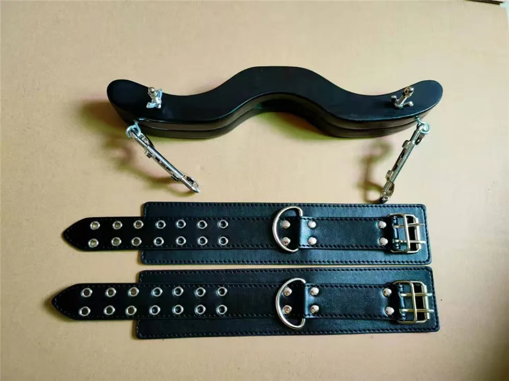 Male Penis Ring BDSM Bondage Gear Ball Scrotum Stretcher Ankle Cuffs Lock Slave Training Sex Toys for Men Humbler CBT Cockring