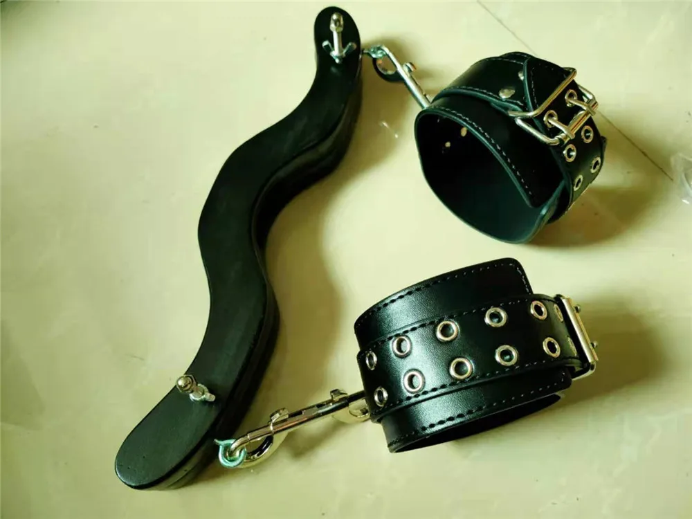 Male Penis Ring BDSM Bondage Gear Ball Scrotum Stretcher Ankle Cuffs Lock Slave Training Sex Toys for Men Humbler CBT Cockring