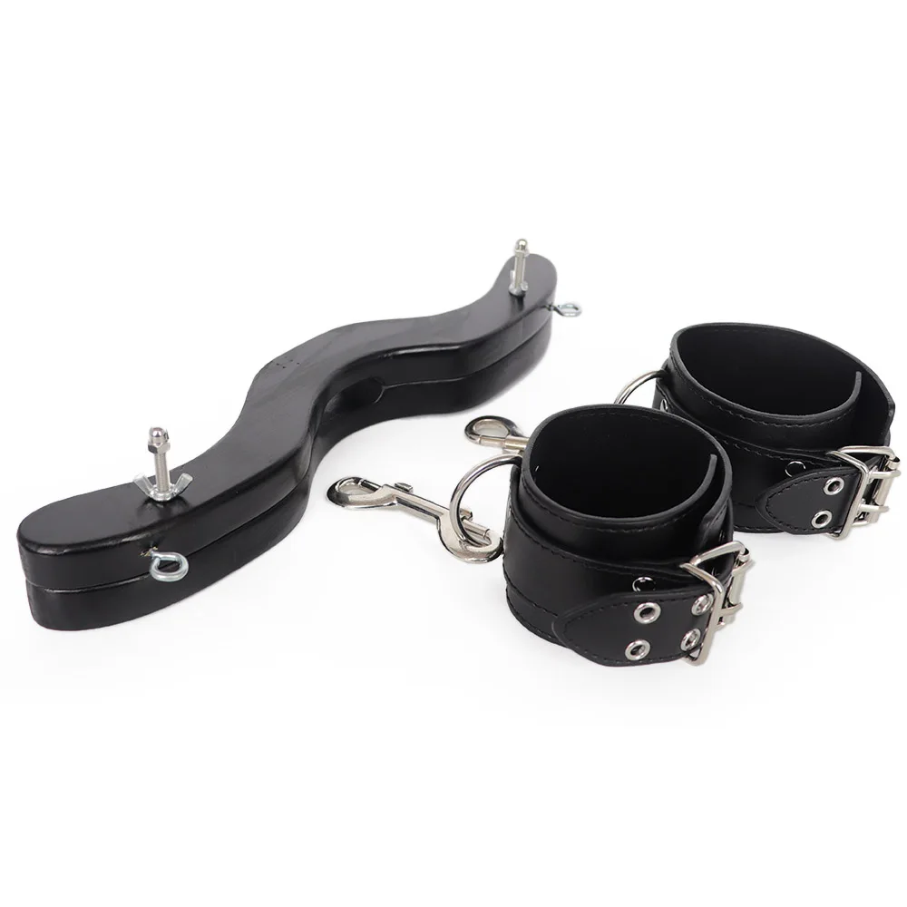 Male Penis Ring BDSM Bondage Gear Ball Scrotum Stretcher Ankle Cuffs Lock Slave Training Sex Toys for Men Humbler CBT Cockring