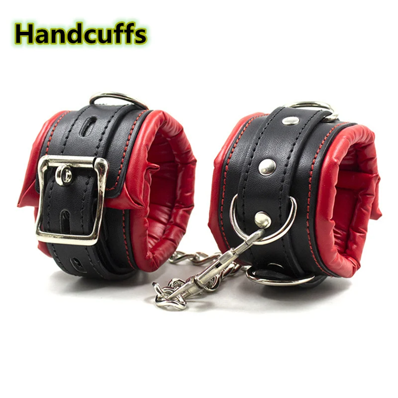 Adult Games BDSM Sex Bondage Set Sex Game Handcuffs Ankle Cuffs Erotic Restraints Kit Adult Toys Spreader Bar Sex Toys for Women